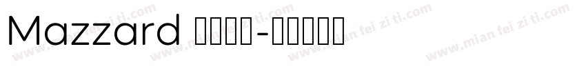 Mazzard 字体下载字体转换